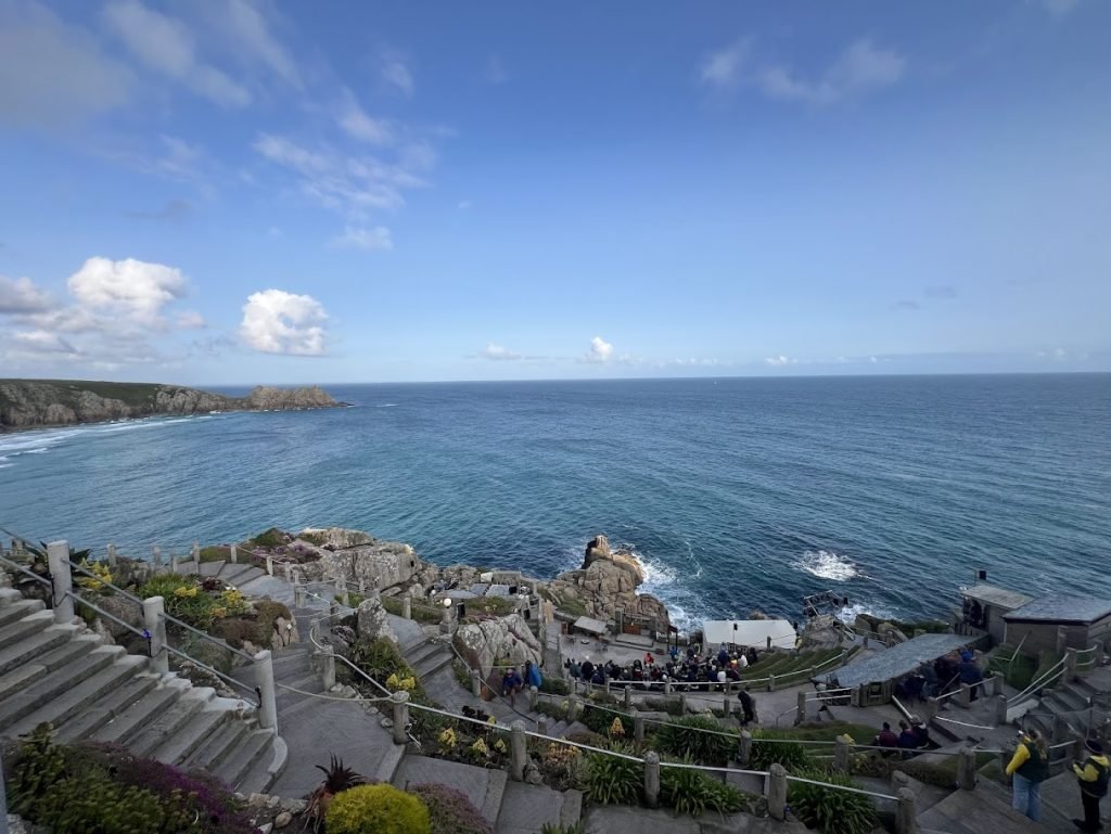 view from accessible balcony Minack theatre